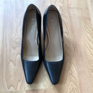 Ralph Lauren black leather heels
